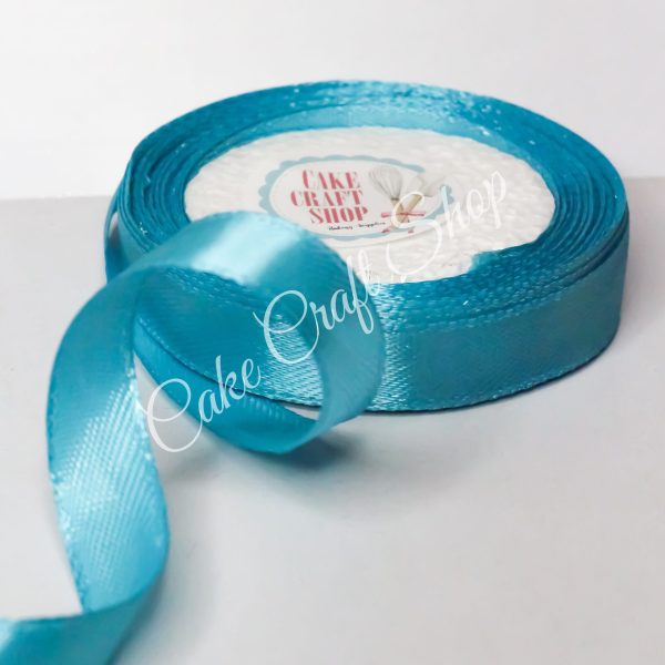 Light Turquoise Satin Ribbon – 1/2 Inch, 10 metres