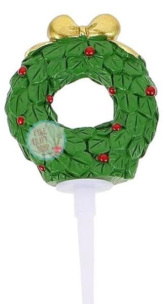 Wreath Plastic Cake Topper set of 2pcs