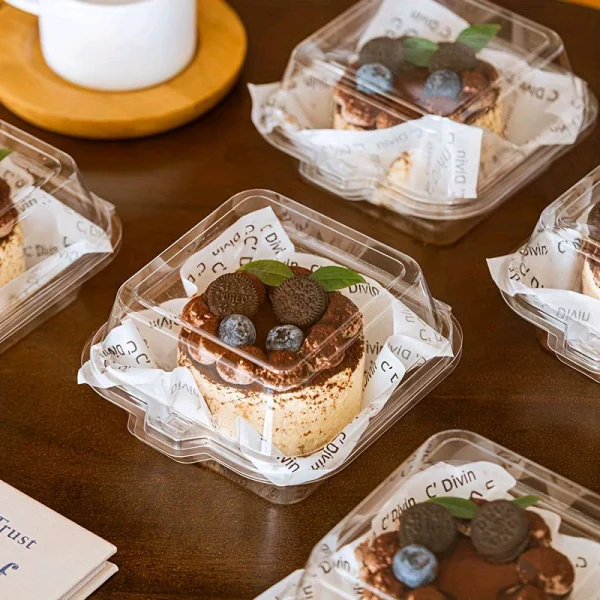 4in PVC Transparent  Bento Box