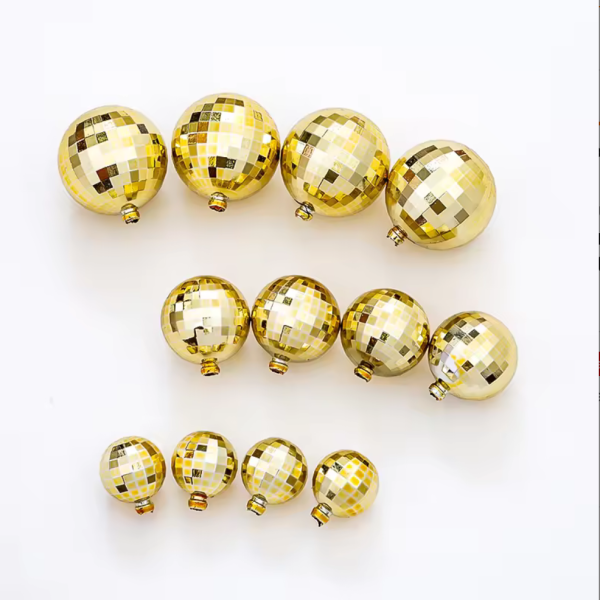 Golden Disco Ball Cake Topper