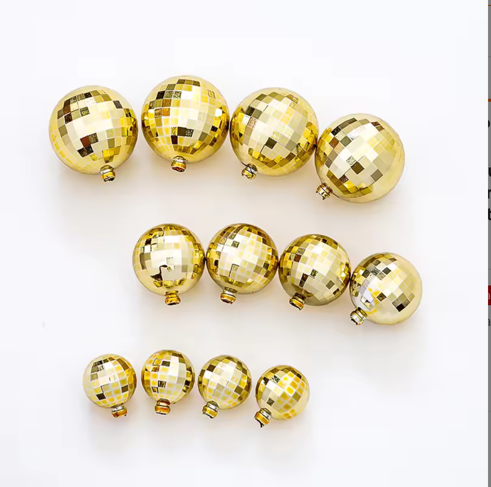 Golden Disco Ball Cake Topper