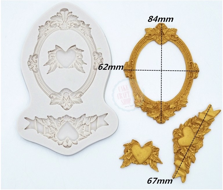 Heart Frame Silicon Mould - Image 3