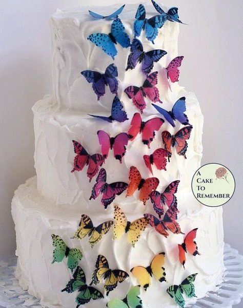 Wafer Paper Butterfly (multi colour)