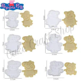 Peppa Pig Cookie Cutter and impression Set