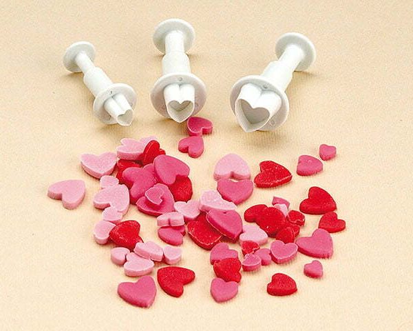 Heart Shape Plunger Cutter, Small ( Set of 4)