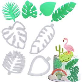 Tropical Leaf Cutter Set -set of 4