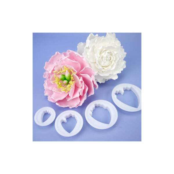Peony Fondant Flower Cutter set -Plastic