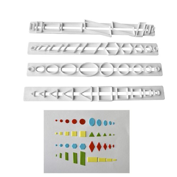 Geometric Cutter Set  of 4