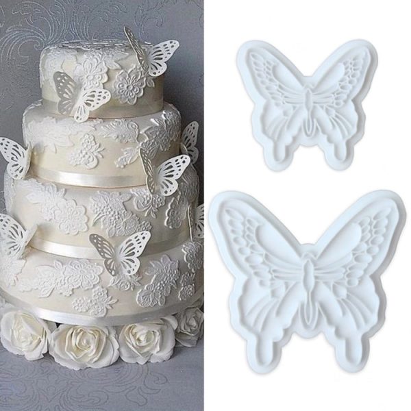 2pc Butterfly Fondant Cutter
