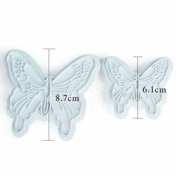 2pc Butterfly Fondant Cutter