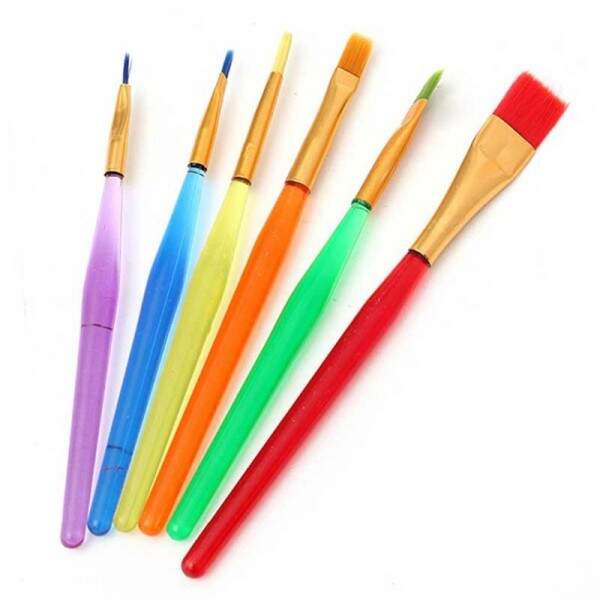 Rainbow Brush Set - 6 Peices