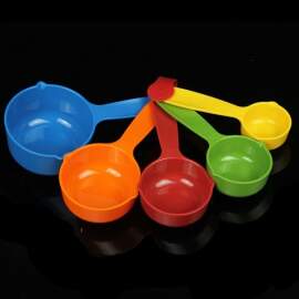 Multi Color Measuring Cup Set - Plastic