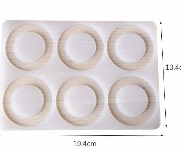 Chocolate Garnishing Silicone Mold (Round)