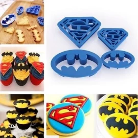 Super Hero - Superman & Batman Fondant / Cookie Cutter
